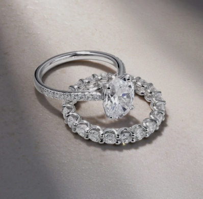 Bagues de Mariage Composée de Deux Pièces