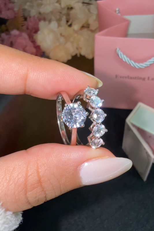 Bague de Mariage Solitaire Ronde