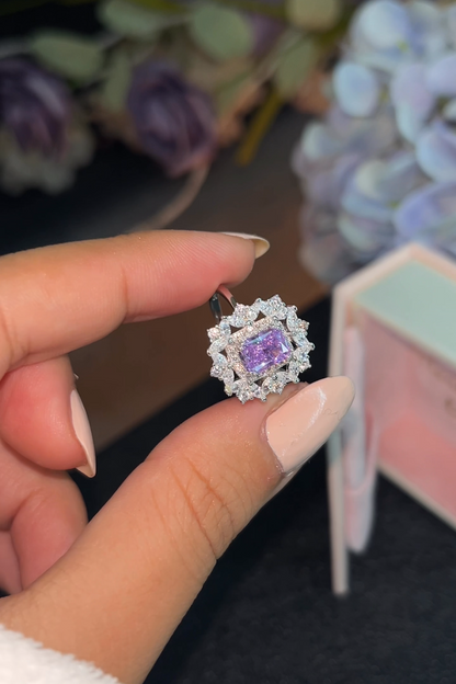 Bague Florale Rectangle