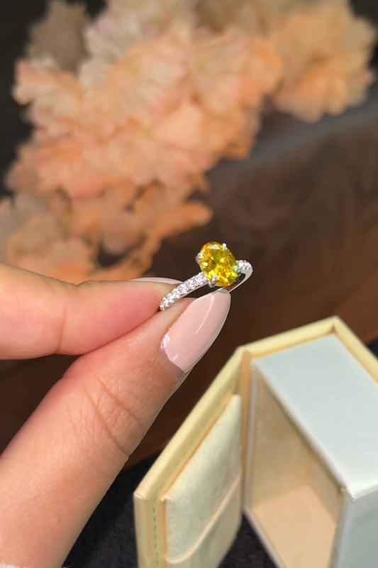 Bague Ovale en Argent