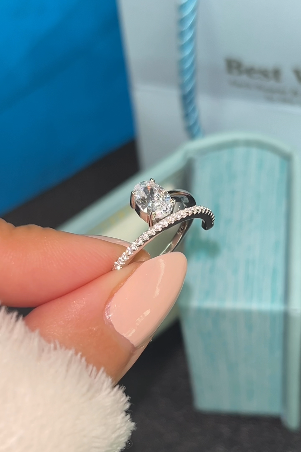 Bague Ovale en Argent
