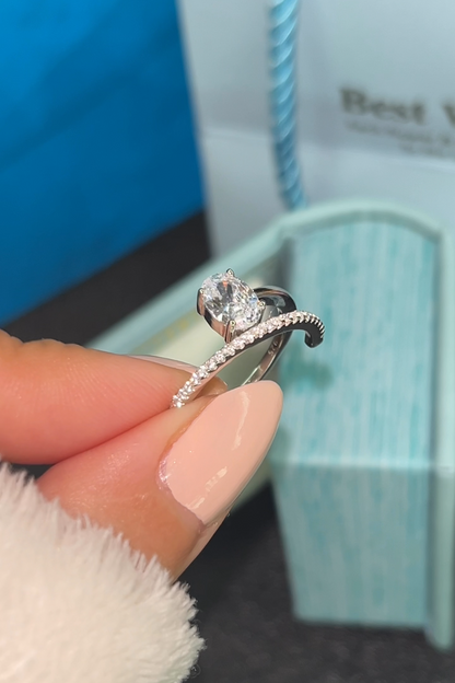 Bague Ovale en Argent