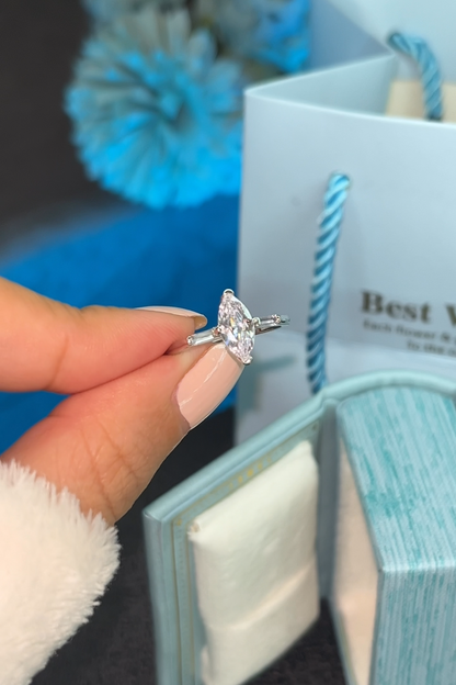 Bague Marquise en Argent