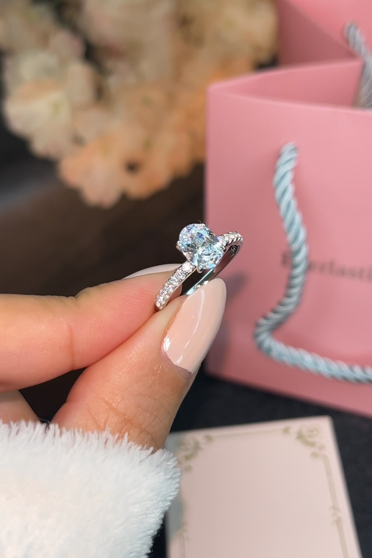 Bague Ovale en Argent