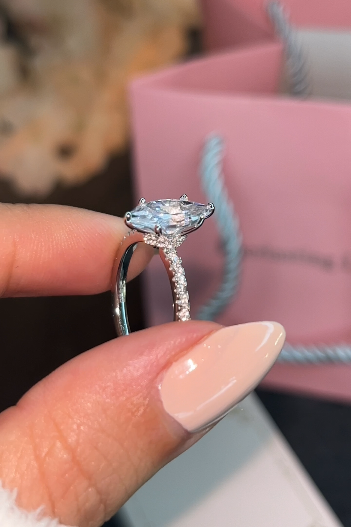 Bague Marquise en Argent