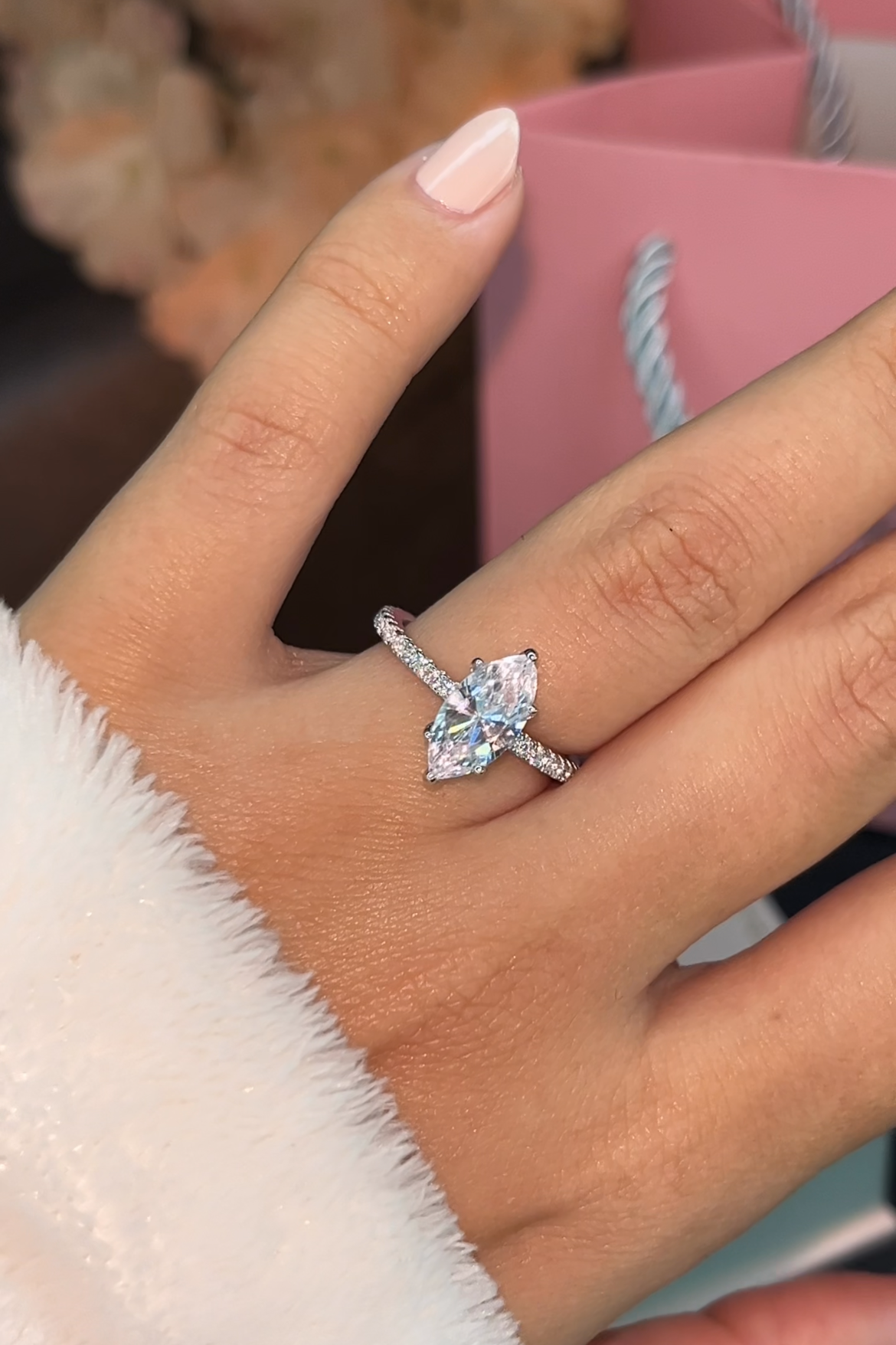 Bague Marquise en Argent