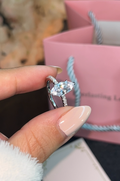 Bague Marquise en Argent