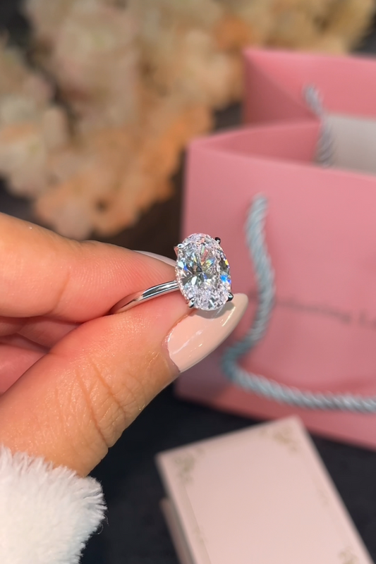 Bague Ovale en Argent