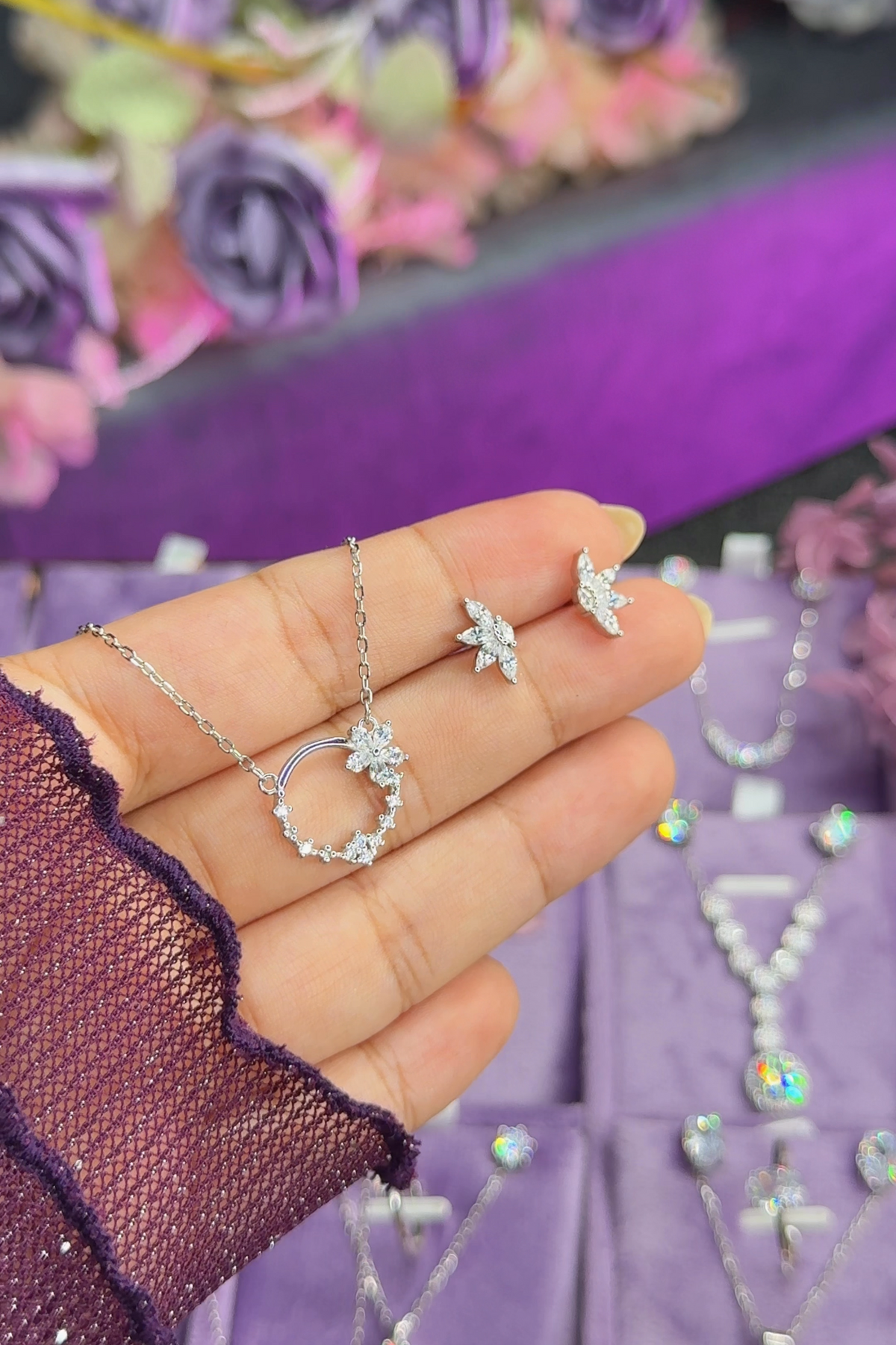Parure Floral Cercle