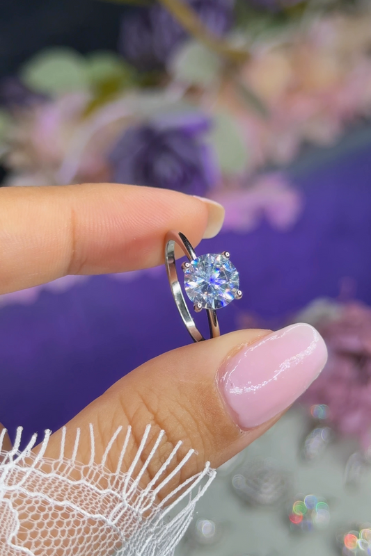 Bague Solitaire ronde