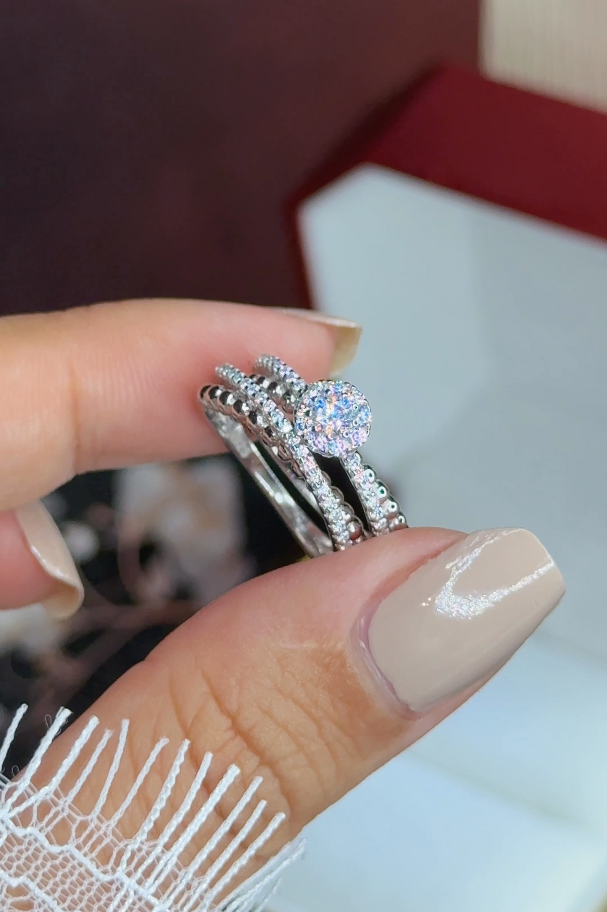 Bague de Mariage Halo