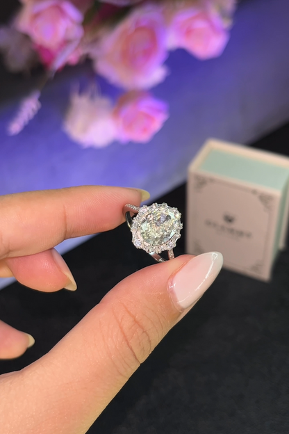 Bague Ovale Pavée