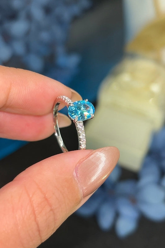 Bague Ovale en Argent