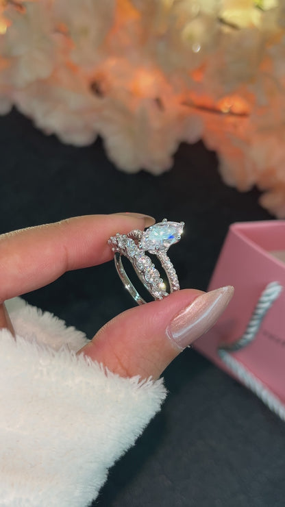 Bague de mariage Marquise