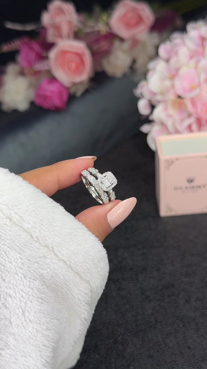 Bague de Mariage Princess Halo