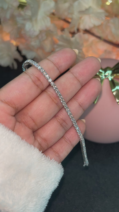 Gourmette Rivière en Argent