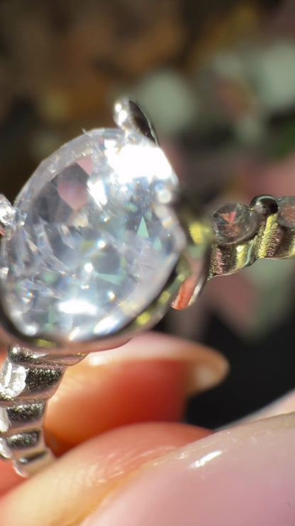 Bague ovale en Argent