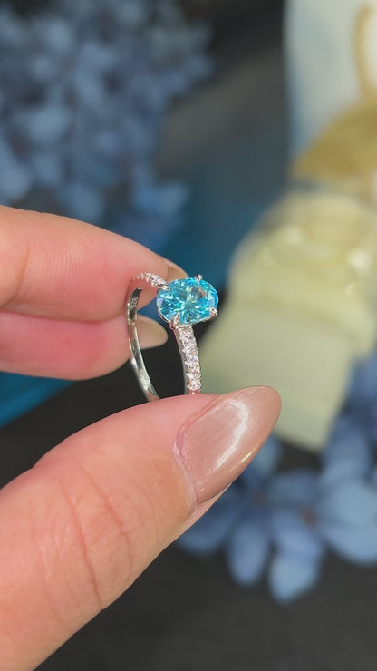 Bague Ovale en Argent