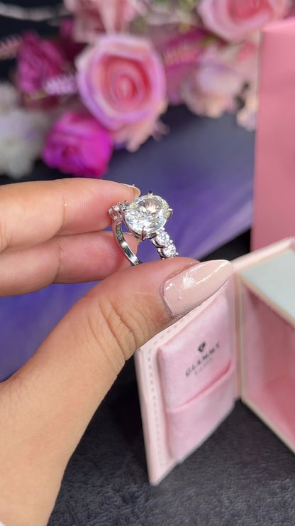 Bague Ovale Pavée